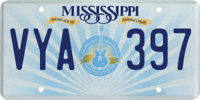 MS license plate VYA397
