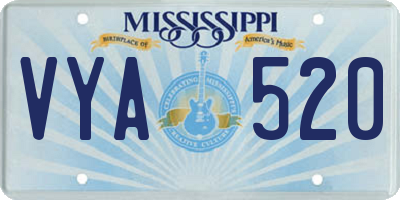 MS license plate VYA520