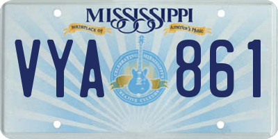 MS license plate VYA861