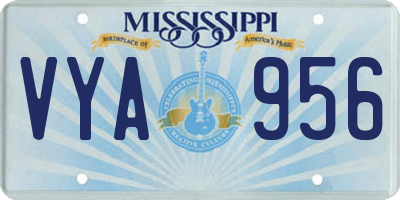 MS license plate VYA956