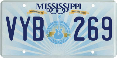 MS license plate VYB269