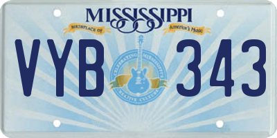 MS license plate VYB343
