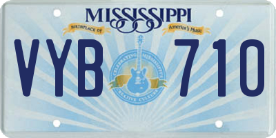 MS license plate VYB710