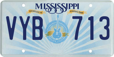 MS license plate VYB713