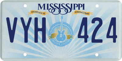 MS license plate VYH424