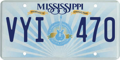 MS license plate VYI470
