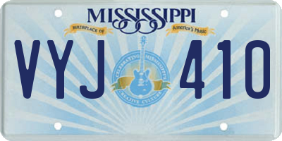 MS license plate VYJ410