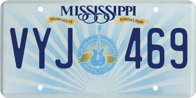 MS license plate VYJ469