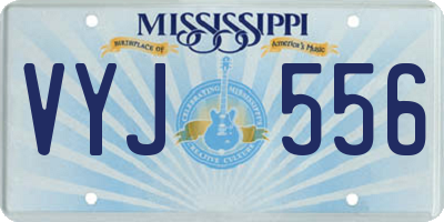MS license plate VYJ556