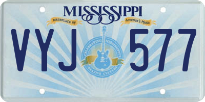MS license plate VYJ577