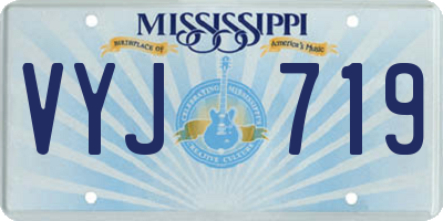 MS license plate VYJ719