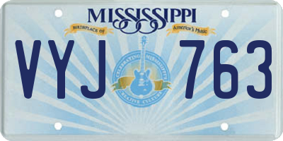 MS license plate VYJ763