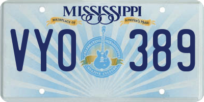 MS license plate VYO389