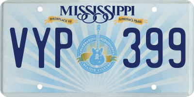 MS license plate VYP399