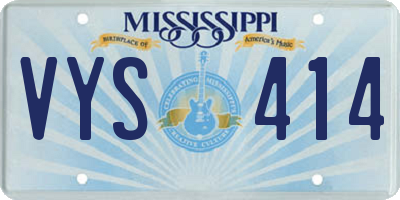 MS license plate VYS414