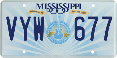 MS license plate VYW677