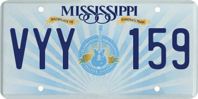 MS license plate VYY159