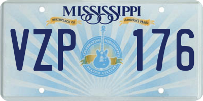 MS license plate VZP176
