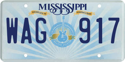 MS license plate WAG917