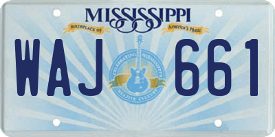 MS license plate WAJ661