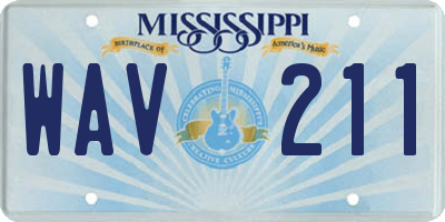 MS license plate WAV211
