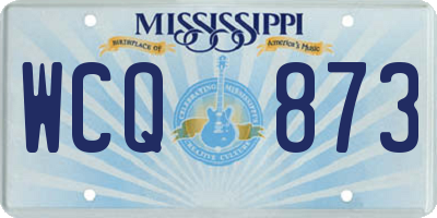 MS license plate WCQ873