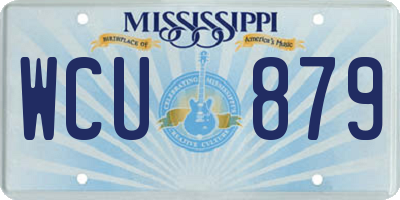 MS license plate WCU879