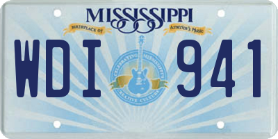 MS license plate WDI941