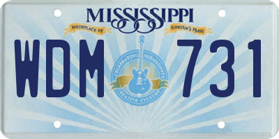 MS license plate WDM731