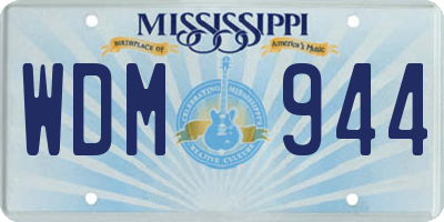 MS license plate WDM944