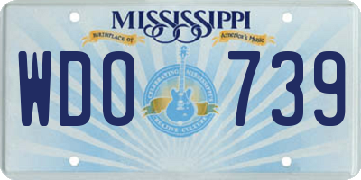 MS license plate WDO739