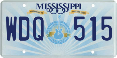 MS license plate WDQ515