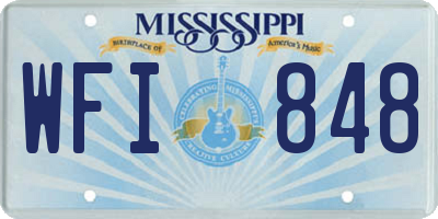 MS license plate WFI848