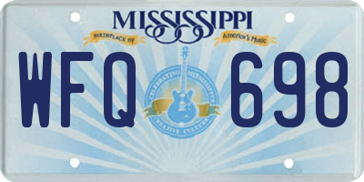 MS license plate WFQ698