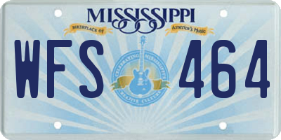 MS license plate WFS464