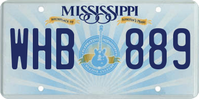 MS license plate WHB889