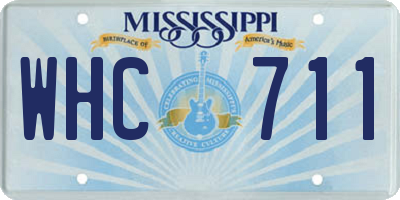 MS license plate WHC711