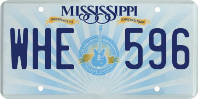 MS license plate WHE596