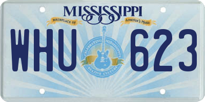 MS license plate WHU623