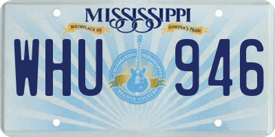 MS license plate WHU946