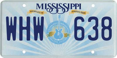 MS license plate WHW638
