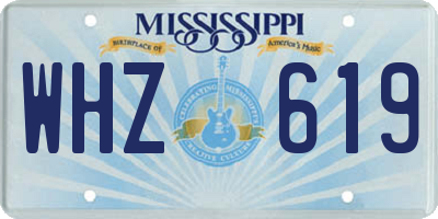 MS license plate WHZ619