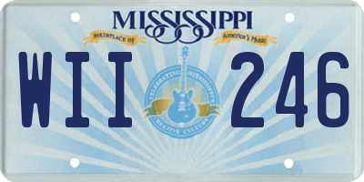 MS license plate WII246