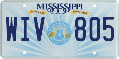 MS license plate WIV805