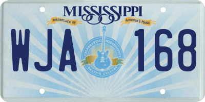 MS license plate WJA168