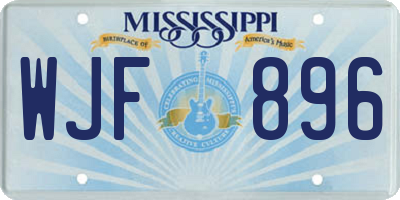 MS license plate WJF896