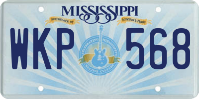 MS license plate WKP568