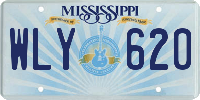 MS license plate WLY620