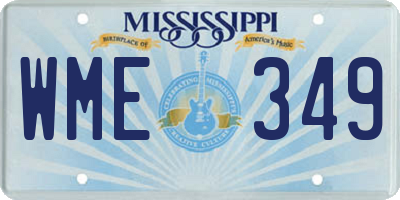 MS license plate WME349