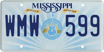 MS license plate WMW599